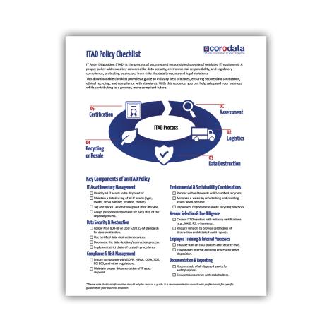 Download the IT Asset Disposition Policy Checklist