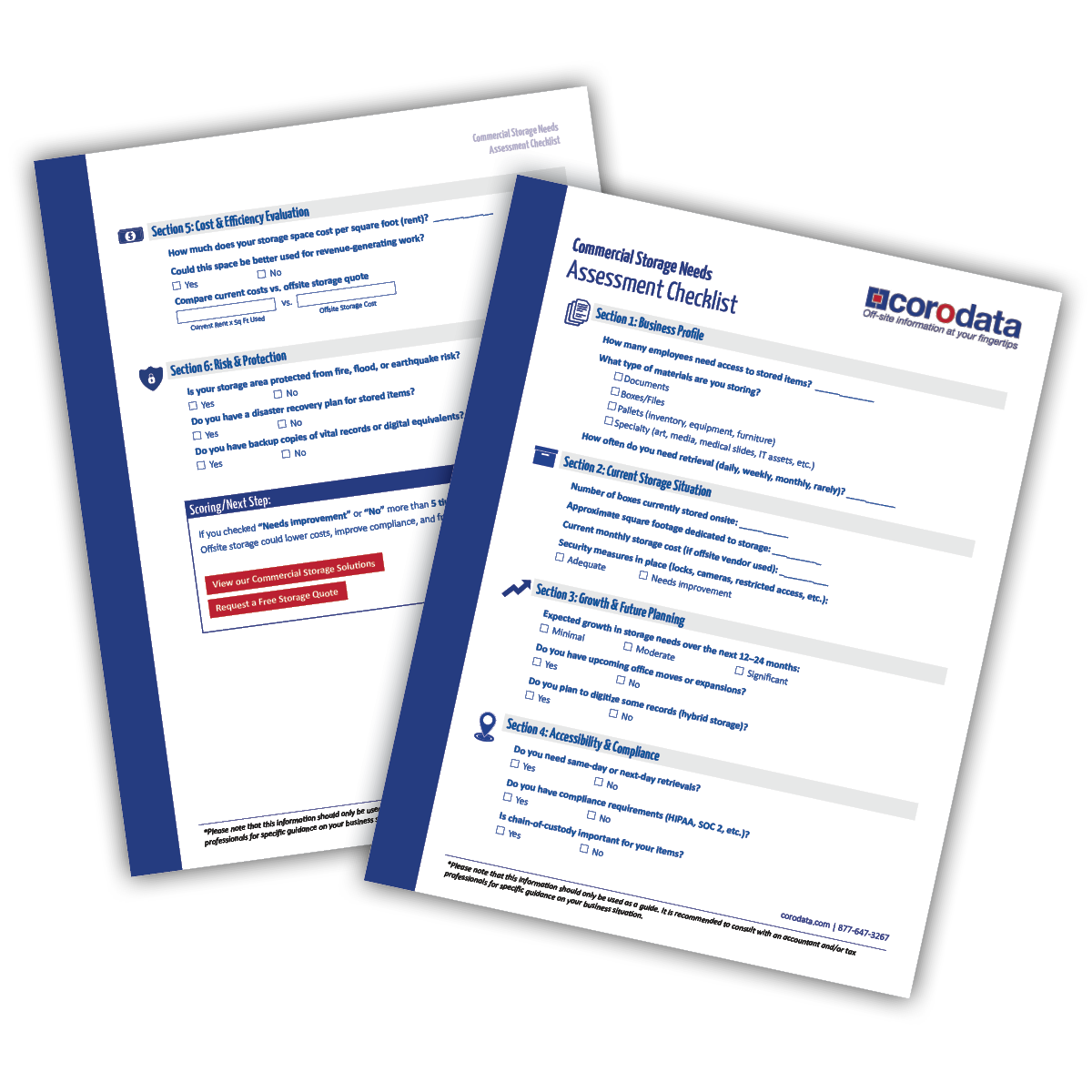 Commercial Storage Needs Assessment Checklist