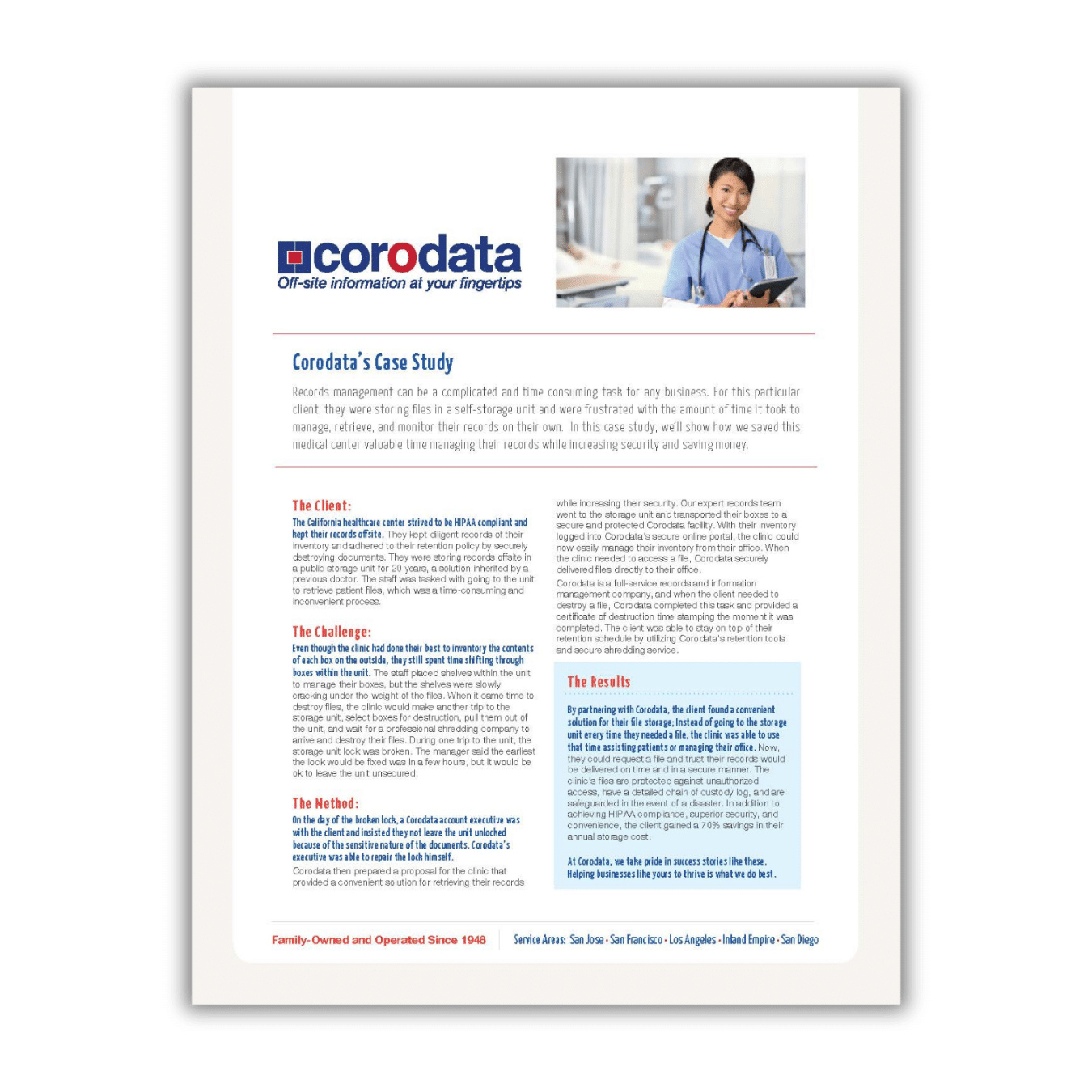 Corodata Healthcare Records Management Case Studies