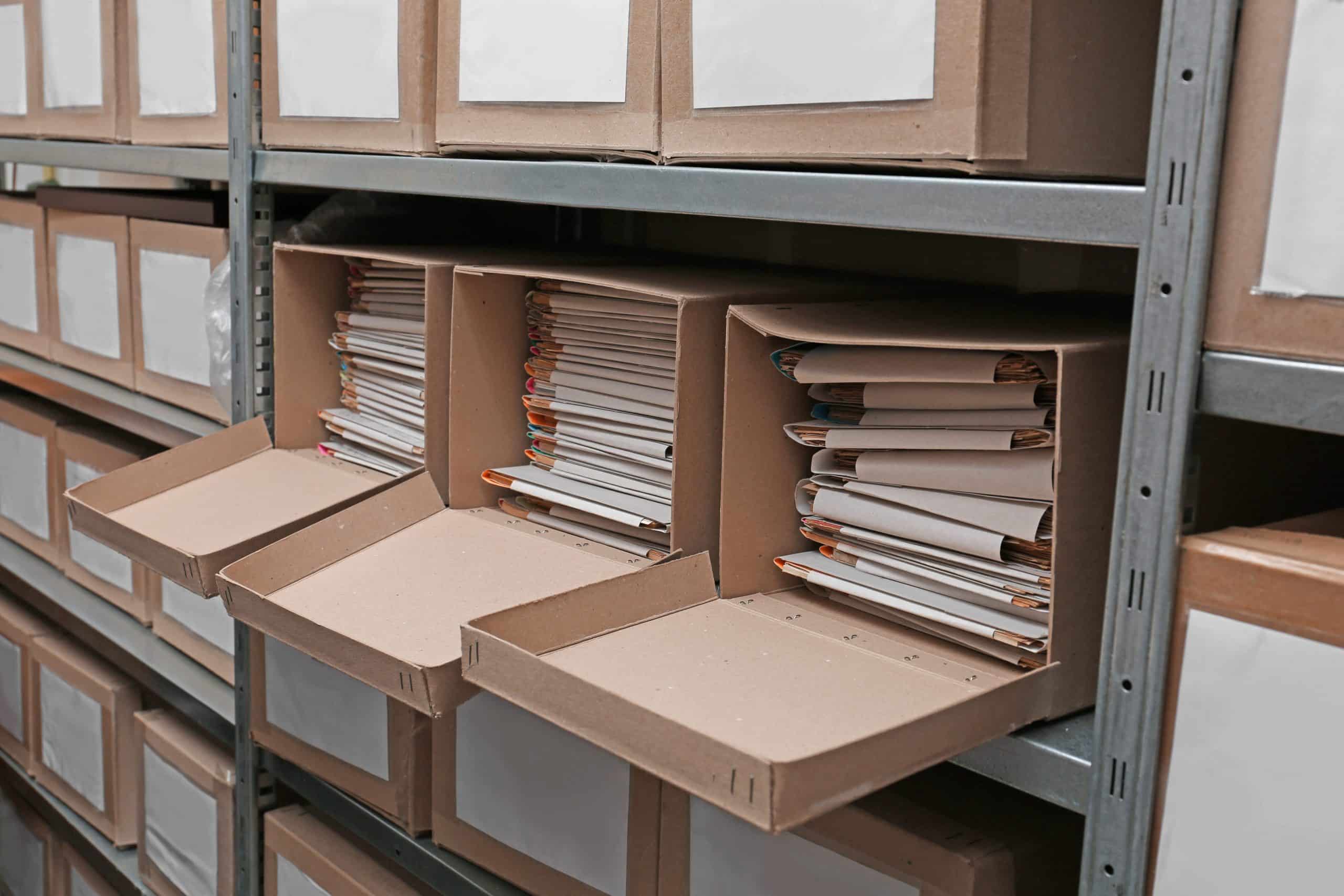 Documents and records to be stored